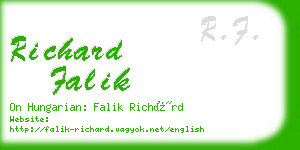 richard falik business card